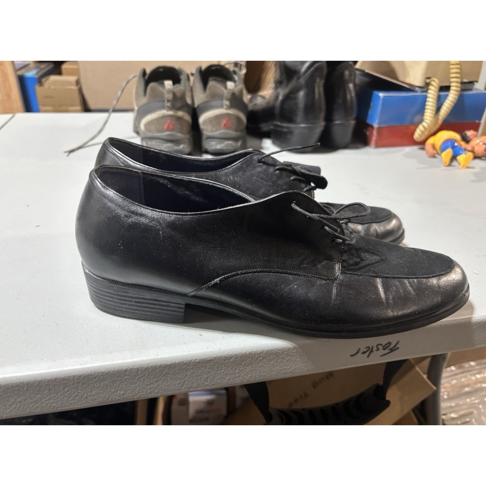 Munro American SYDNEY Soft‎ Black Leather Oxfords Shoes Made in USA. Size 13